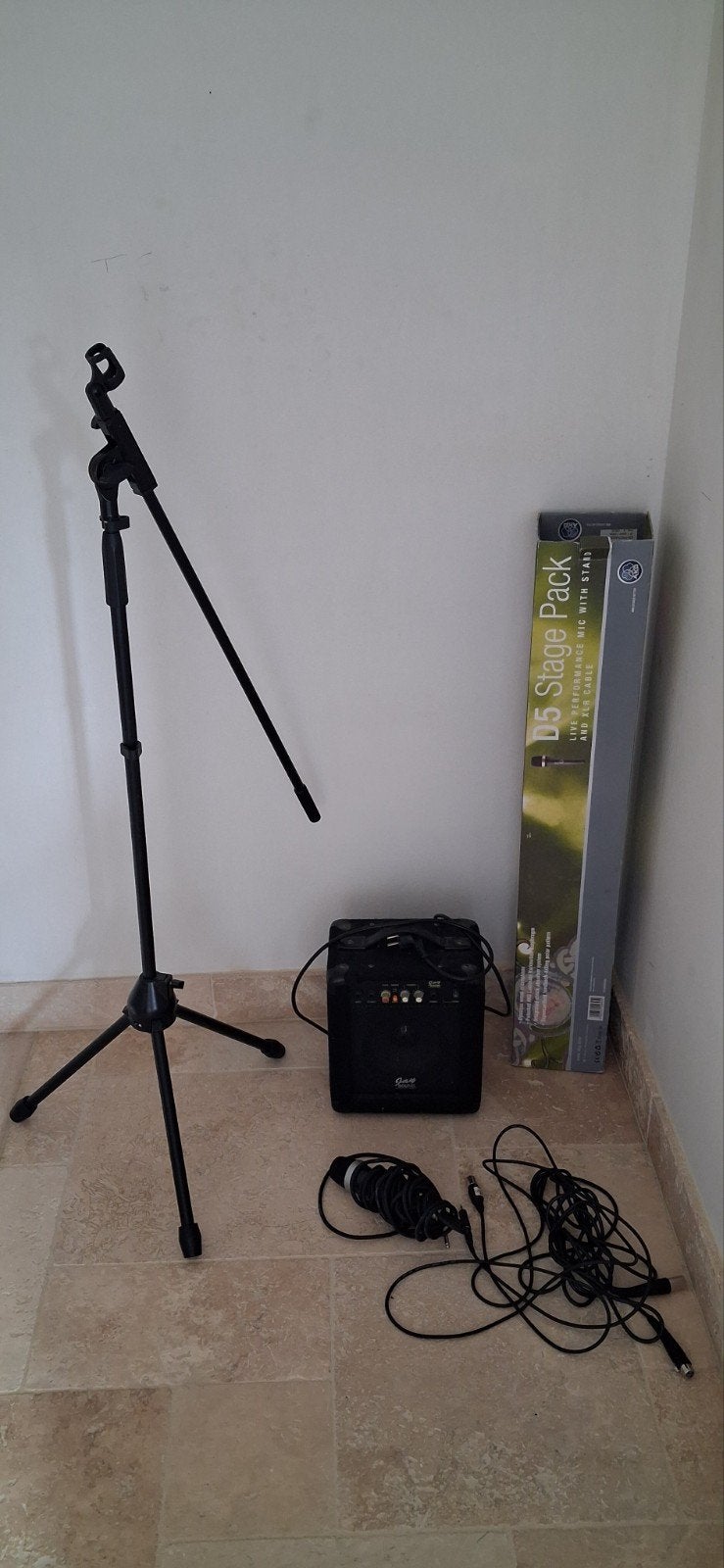 micro met versterker en stand, Muziek en Instrumenten, Ophalen of Verzenden