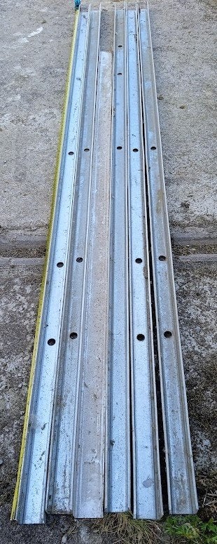 lot de montants/rails alu pour placo, Enlèvement, Comme neuf