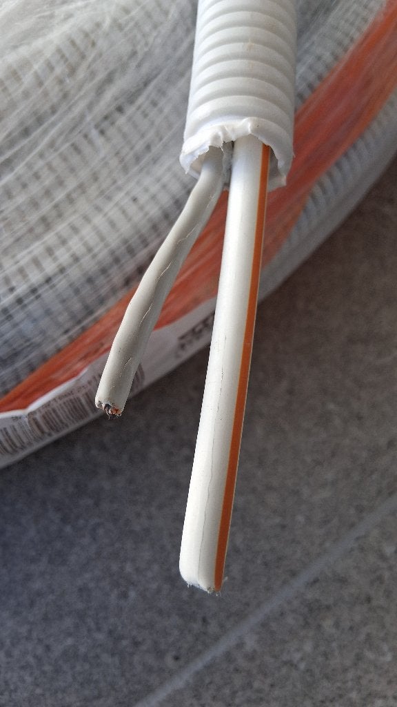 Gaine pré-câblée coaxial + Data - 25 m, Enlèvement, Neuf, Câble ou Fil électrique