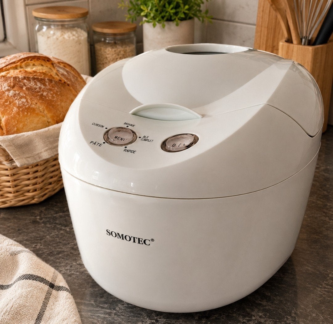 Somotec Broodbakmachine - Wit, Compact en Gebruiksvriendelij, Elektronische apparatuur, Ophalen