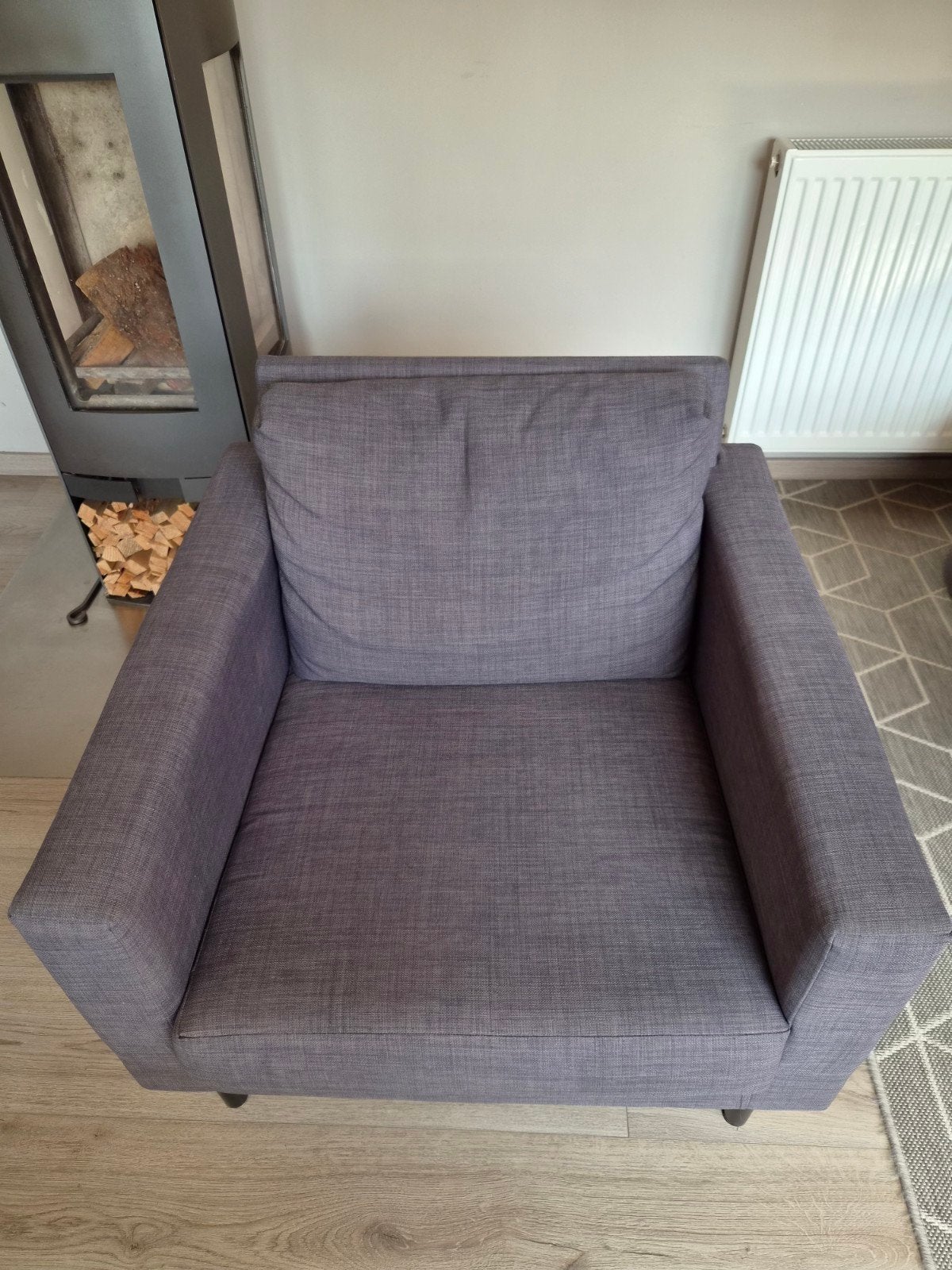 Fauteuil IKEA FRIHETEN Skiftebo gris 1place, Enlèvement