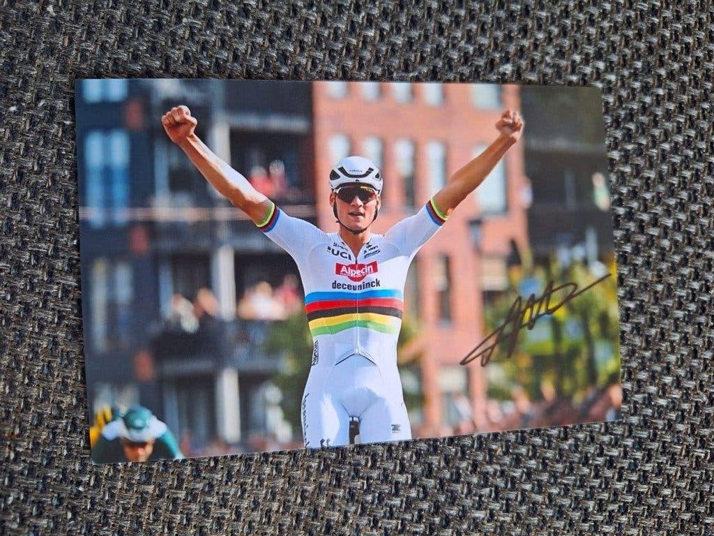 Mathieu van der Poel - Tour # Foto met handtekening (print), Verzamelen, Verzenden, Nieuw, Overige typen