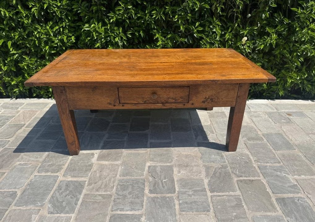Eiken Salontafel, 100 à 150 cm, Comme neuf, Enlèvement, 50 à 100 cm
