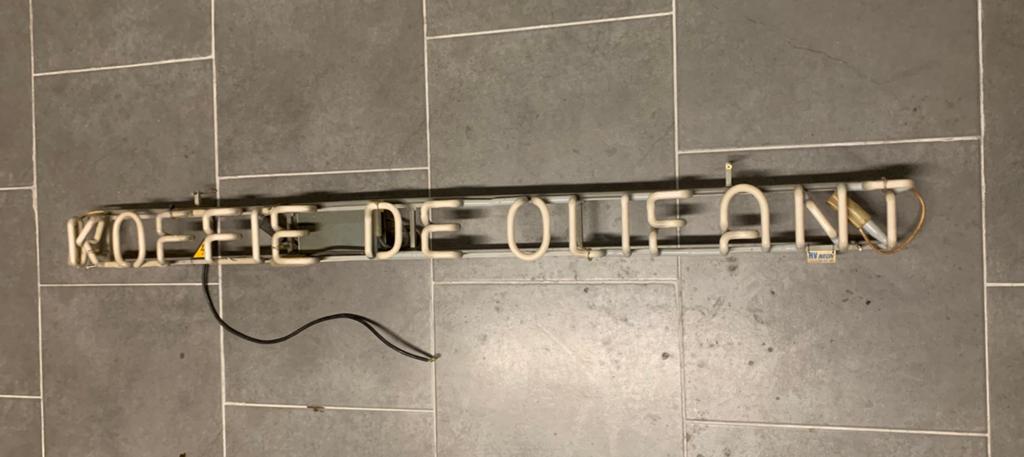 Neon verlichting Koffie De Olifant, Antiek en Kunst, Ophalen