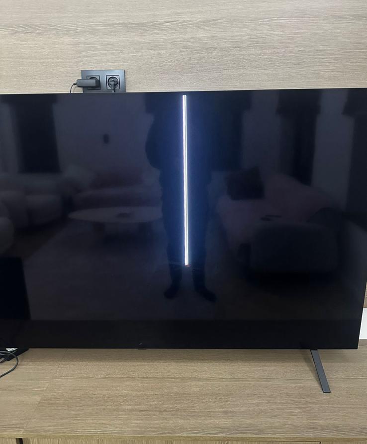 Tv LG OLED77B46LA écran cassé, Audio, Tv en Foto, Ophalen, Niet werkend
