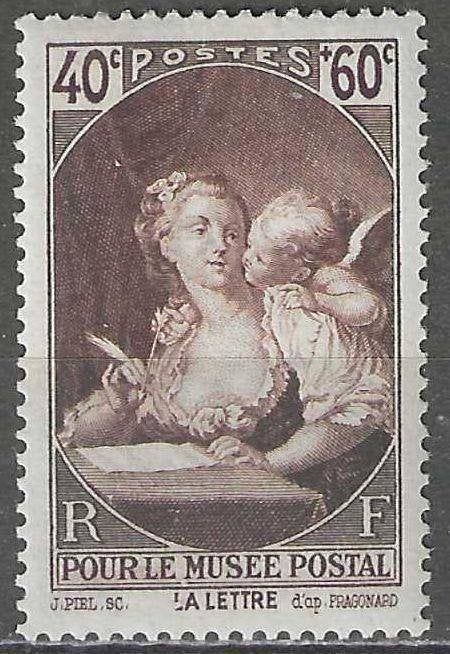 France 1939 - Yvert 446 - Musée de la Poste (PF), Timbres & Monnaies, Timbres | Europe | France, Envoi, Non oblitéré