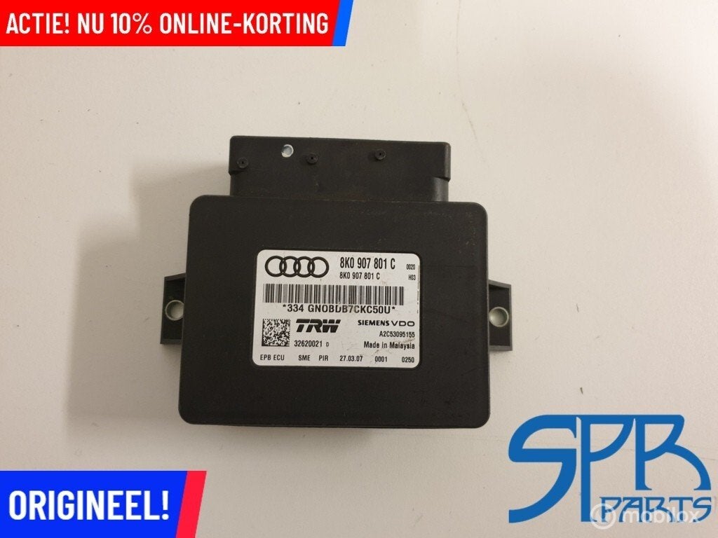 A4 A5 Q5 S4 S5 8K B8 8T ELEKTRISCH HANDREM Module 8K0907801C, Audi, Gebruikt, Audi, Ophalen of Verzenden