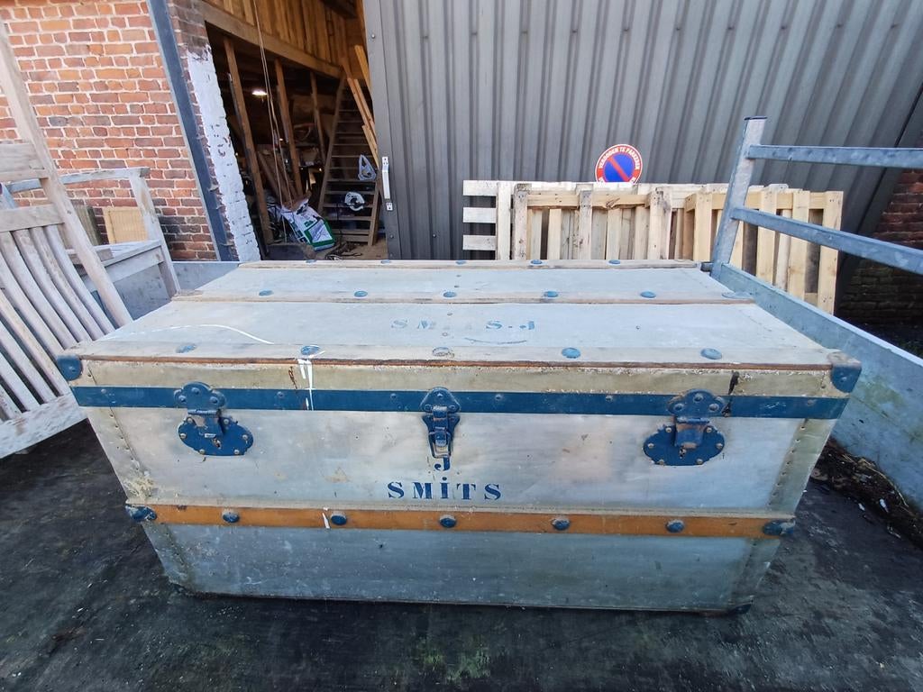 Houten opbergkoffer werkbak, Enlèvement