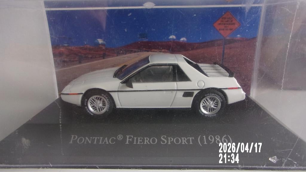 PONTIAC FIERO SPORT 86.De AGOSTINI NEUVE SOUS CELLOPHANE, Hobby en Vrije tijd, Modelauto's | 1:43, Ophalen of Verzenden, Nieuw
