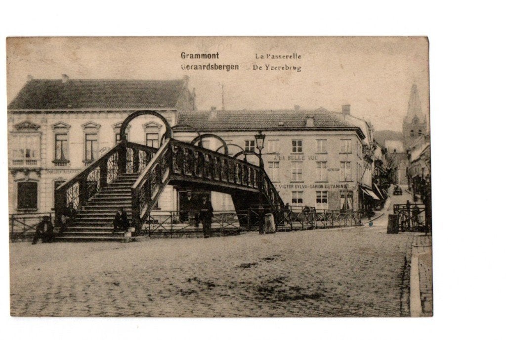 Geraardsbergen - De Yzerebrug, Verzamelen, Postkaarten | België, Ophalen of Verzenden, 1920 tot 1940, Gelopen, Oost-Vlaanderen