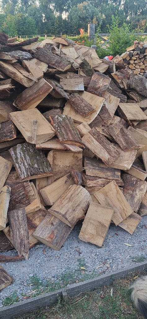 EIK DROOG DIRECT BRANDBAAR, 6 m³ of meer, Ophalen, Eikenhout, Blokken