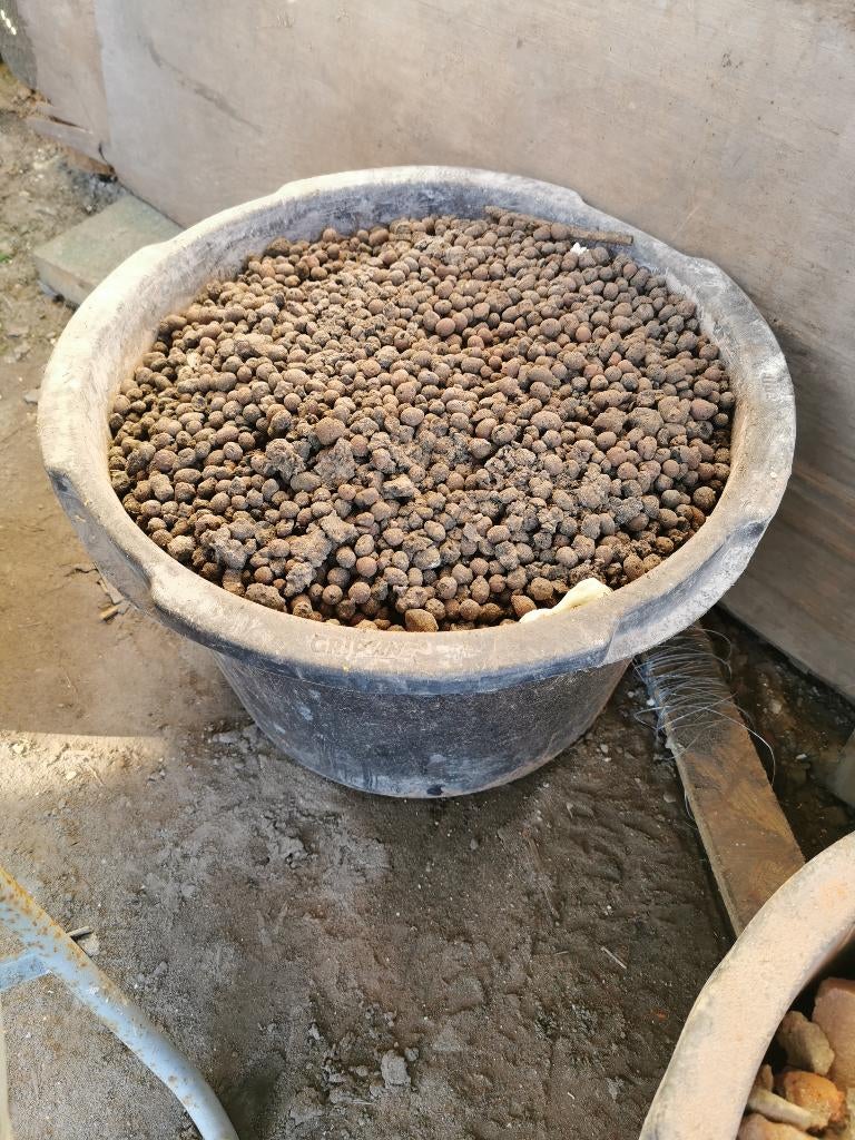 Argex korrels, Ophalen, Gebruikt