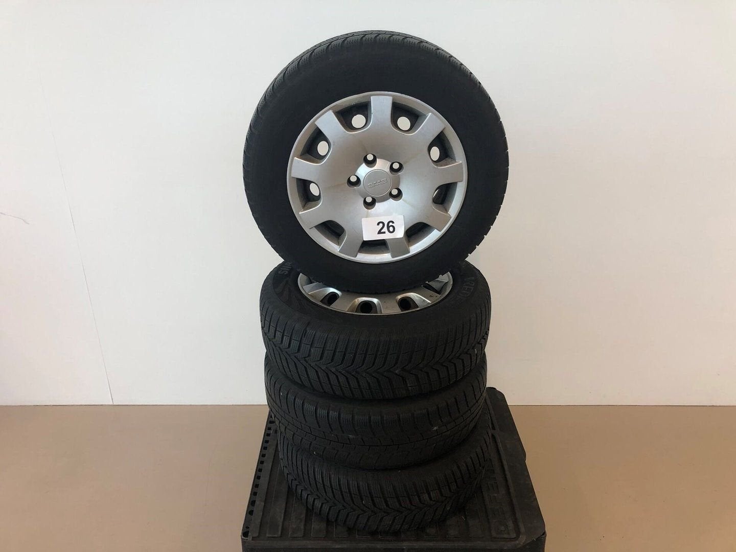 Saab velgen + winterbanden 195-65-15 Michelin, Auto-onderdelen, Banden en Velgen, Ophalen, Gebruikt, 15 inch, -