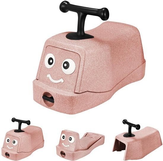 Roze 5-in-1 loopauto met 4 stille wielen, vanaf 1 jaar, Enlèvement, Neuf, Véhicule de marche