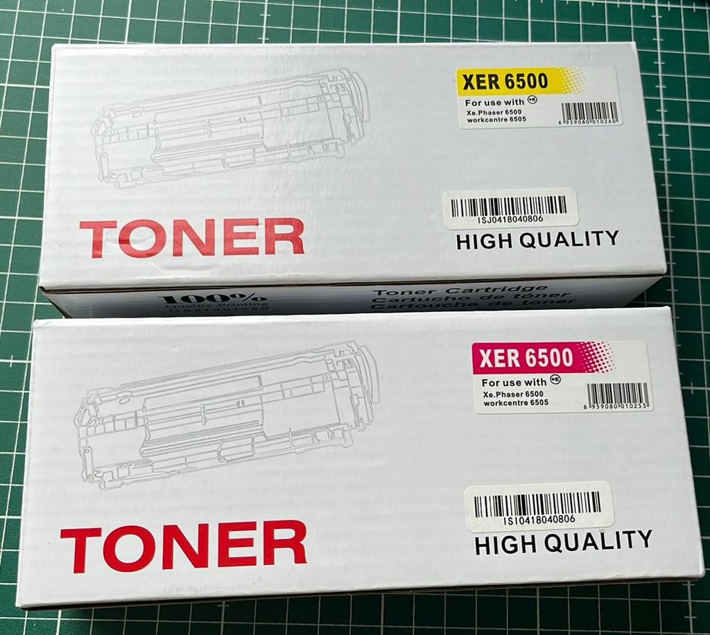Toner Compatible Xerox 6500 Y et M, Enlèvement ou Envoi, Comme neuf, Toner