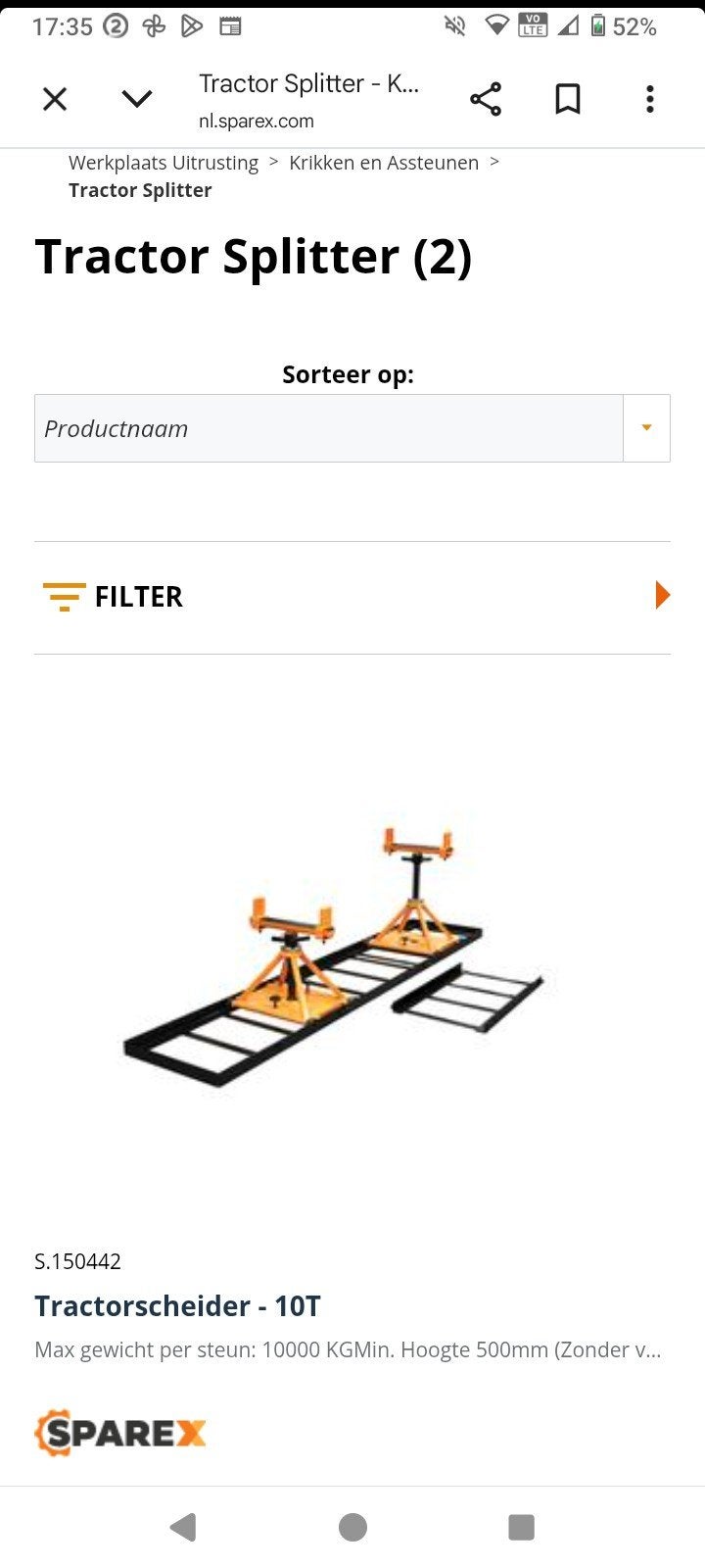 Gezocht splitter voor te huuren, Ophalen