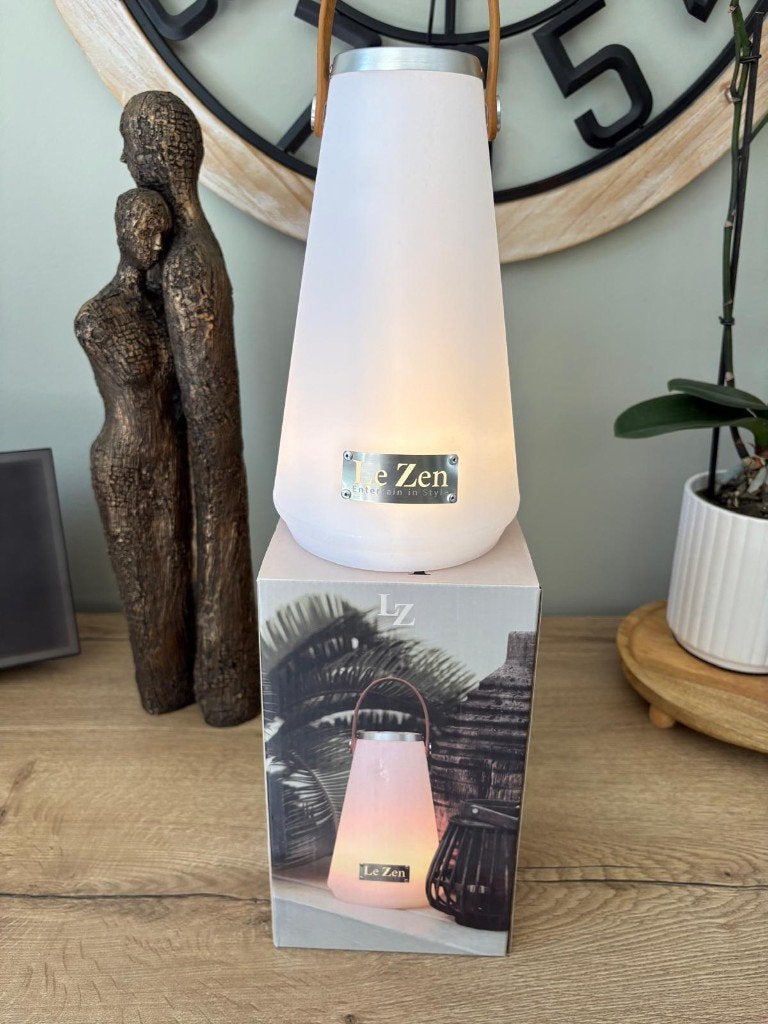 Lux Zen OPLAADBARE LAMP, Huis en Inrichting, Ophalen, Kunststof, Met schakelaar, 23 cm