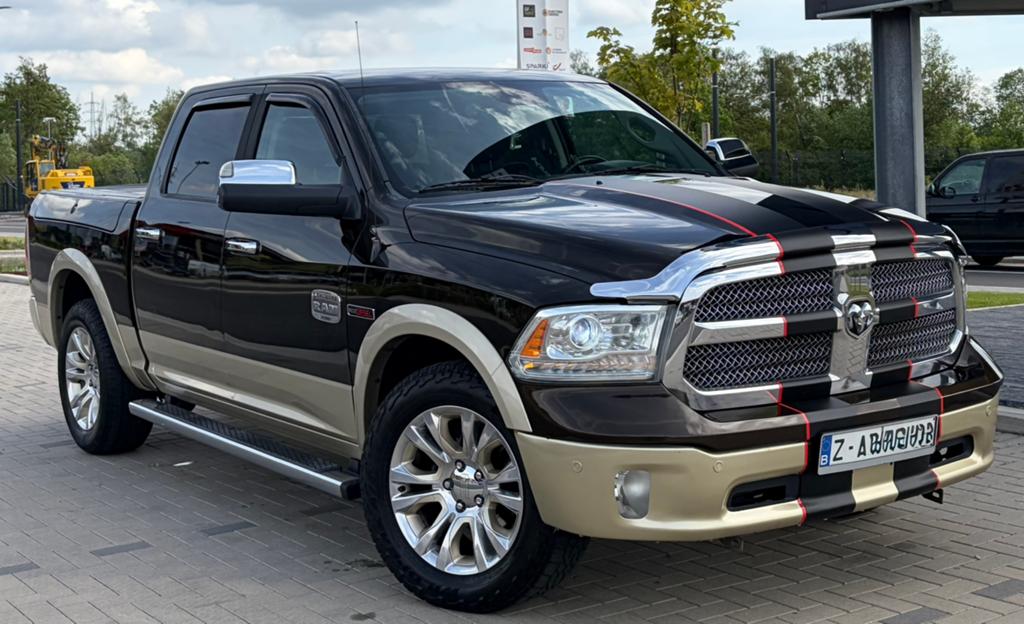 DODGE RAM 1500 2014 ECODIESEL 3.0 245PK LONGHORN ETAT NEUF, Auto's, Dodge, Automaat, Euro 5, Overige kleuren, Leder