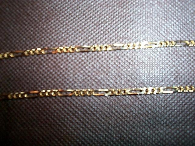 Prachtige FIGARO geelgouden plaque ketting, Ophalen of Verzenden, Zo goed als nieuw, Goud