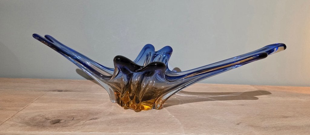 Prachtige en zeer grote Murano freeform schaal, Antiquités & Art, Enlèvement
