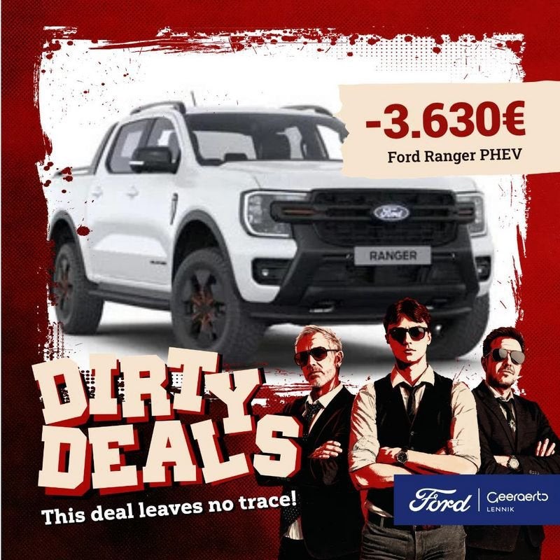 Ford Ranger, Auto's, Automaat, 281 pk, Zwart, 4 cilinders