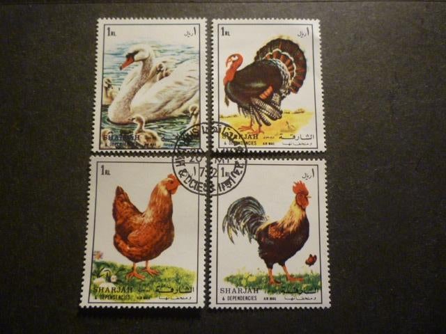 Sharjah 1972 Mi 1190A/1193A(o) Gestempeld/Oblitéré, Postzegels en Munten, Postzegels | Azië, Verzenden