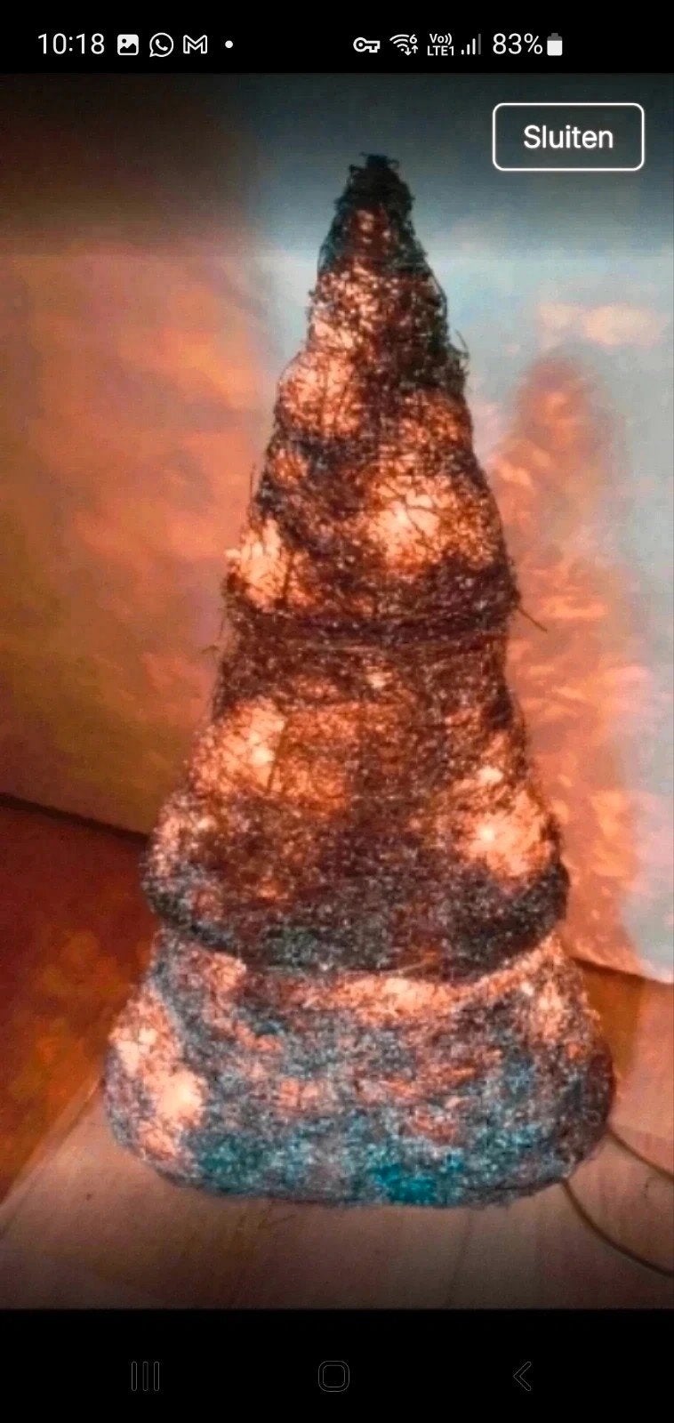 mooi grote kerstboom met verlichting, Diversen, Ophalen of Verzenden, Zo goed als nieuw
