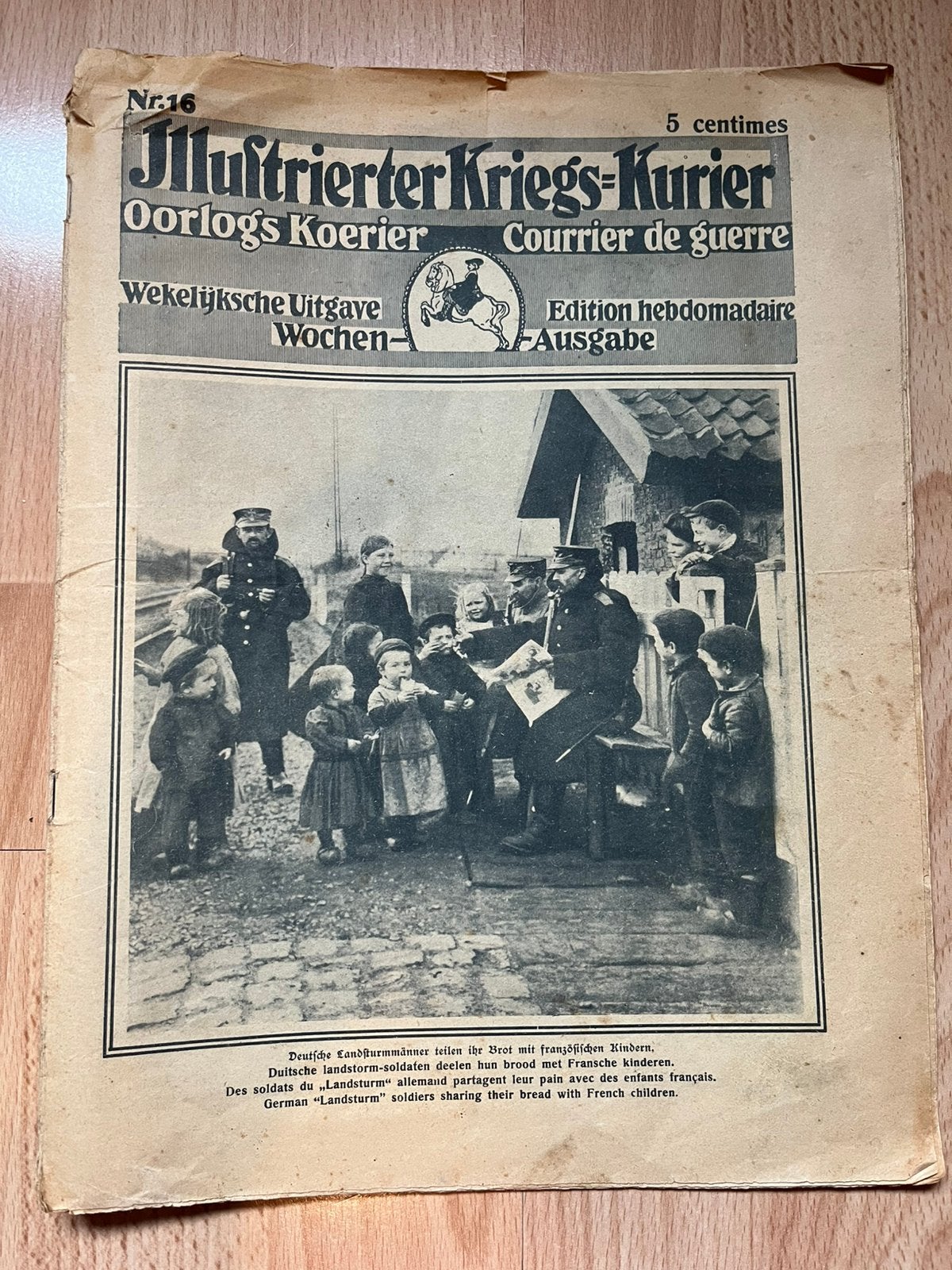 Courrier de guerre numero 16, Collections, Enlèvement, Avant 1920, Journal