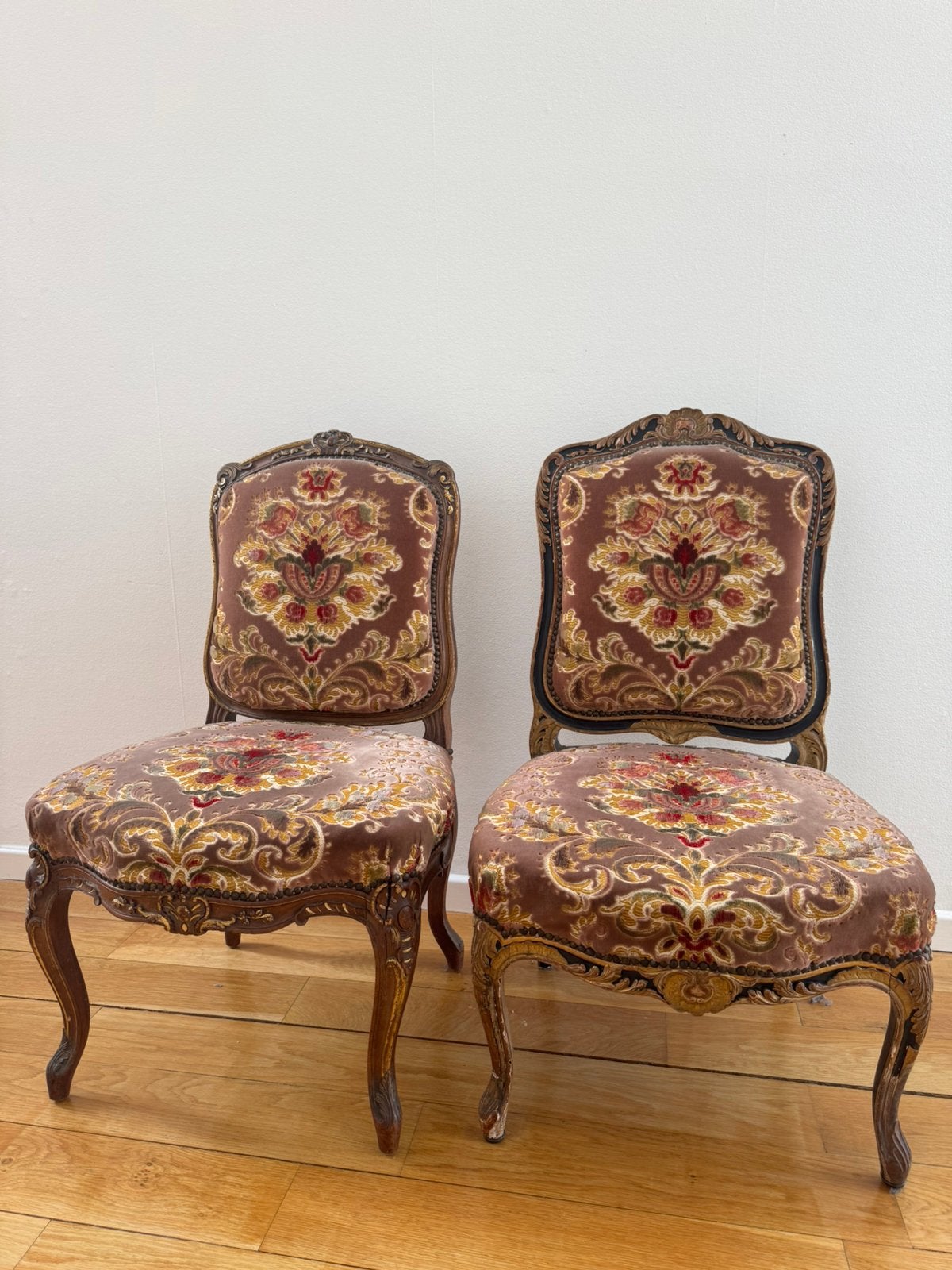 Paire de chaises style Louis XV / Napoléon III, Enlèvement