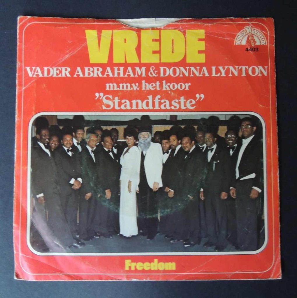 Vader Abraham & Donna Lynton: "Vrede" (vinyl single 45T/7"), Cd's en Dvd's, Ophalen of Verzenden, Gebruikt, 7 inch