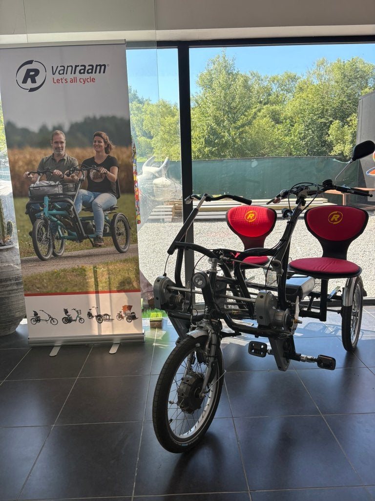 Vélo duo Fun2go Van Raam avec moteur et garantie, Vélos & Vélomoteurs, Vélos | Tricycles, Comme neuf, Enlèvement