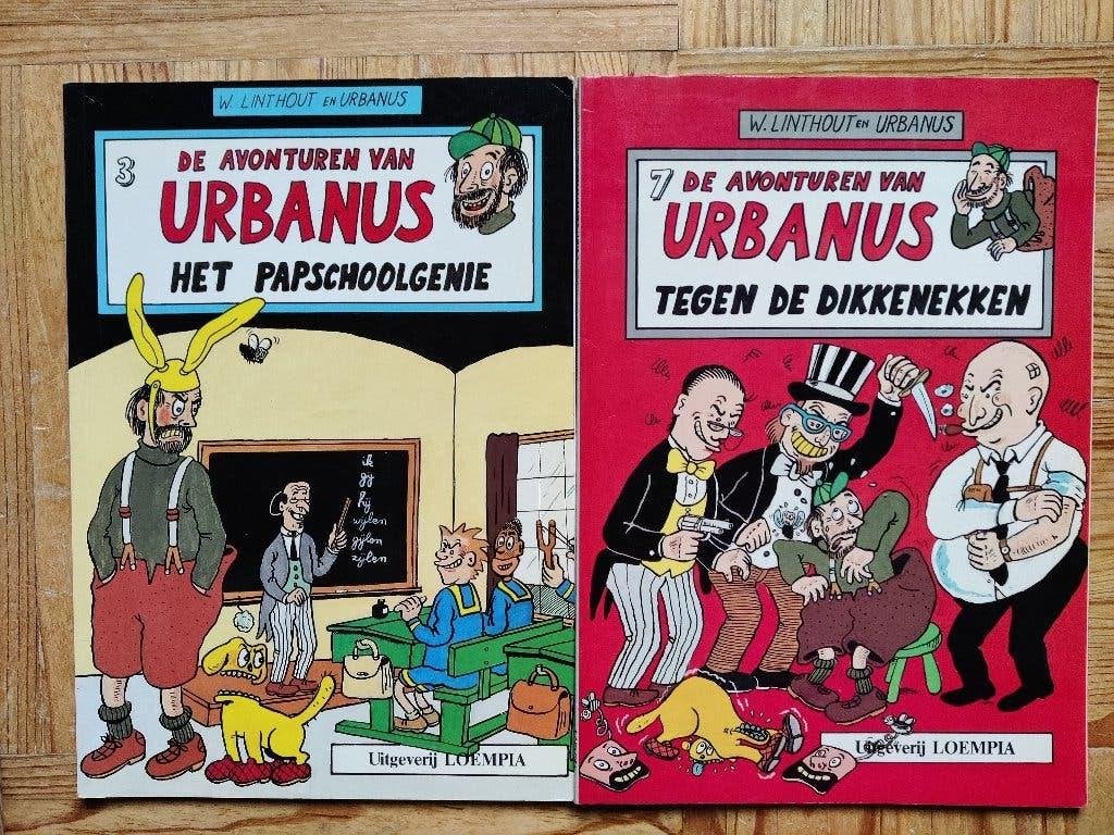 strips : de avonturen van Urbanus, Meerdere stripboeken, Ophalen of Verzenden, Gelezen, Linthout en Urbanus