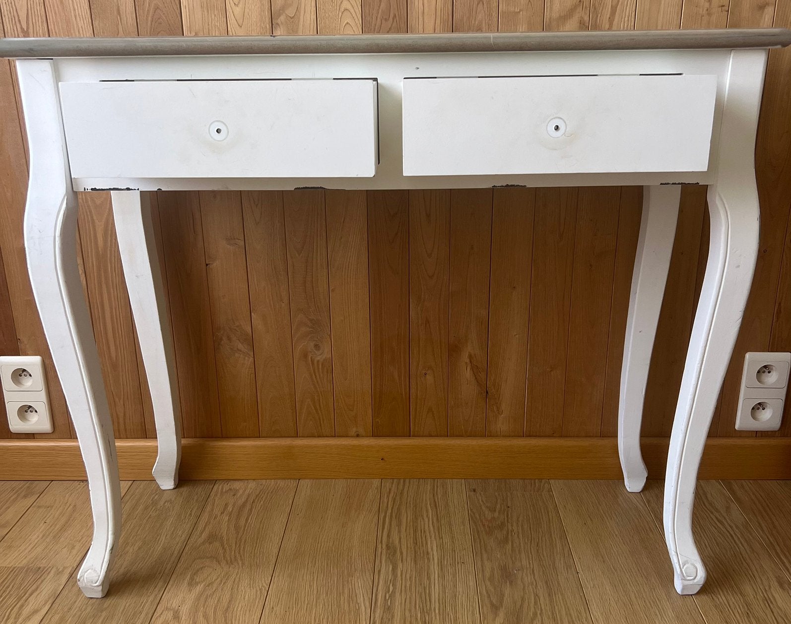 Console en bois massif, Maison & Meubles, Enlèvement, Utilisé