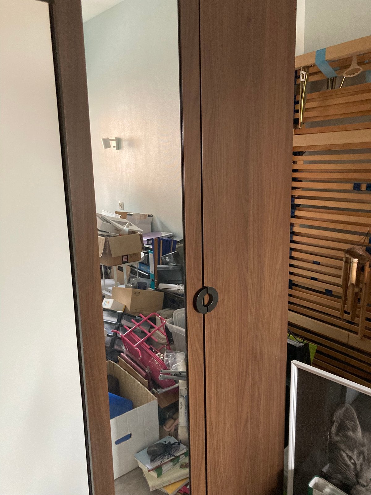 Kleerkast bruin ikea, Ophalen, Met deur(en), Gebruikt, 50 tot 100 cm