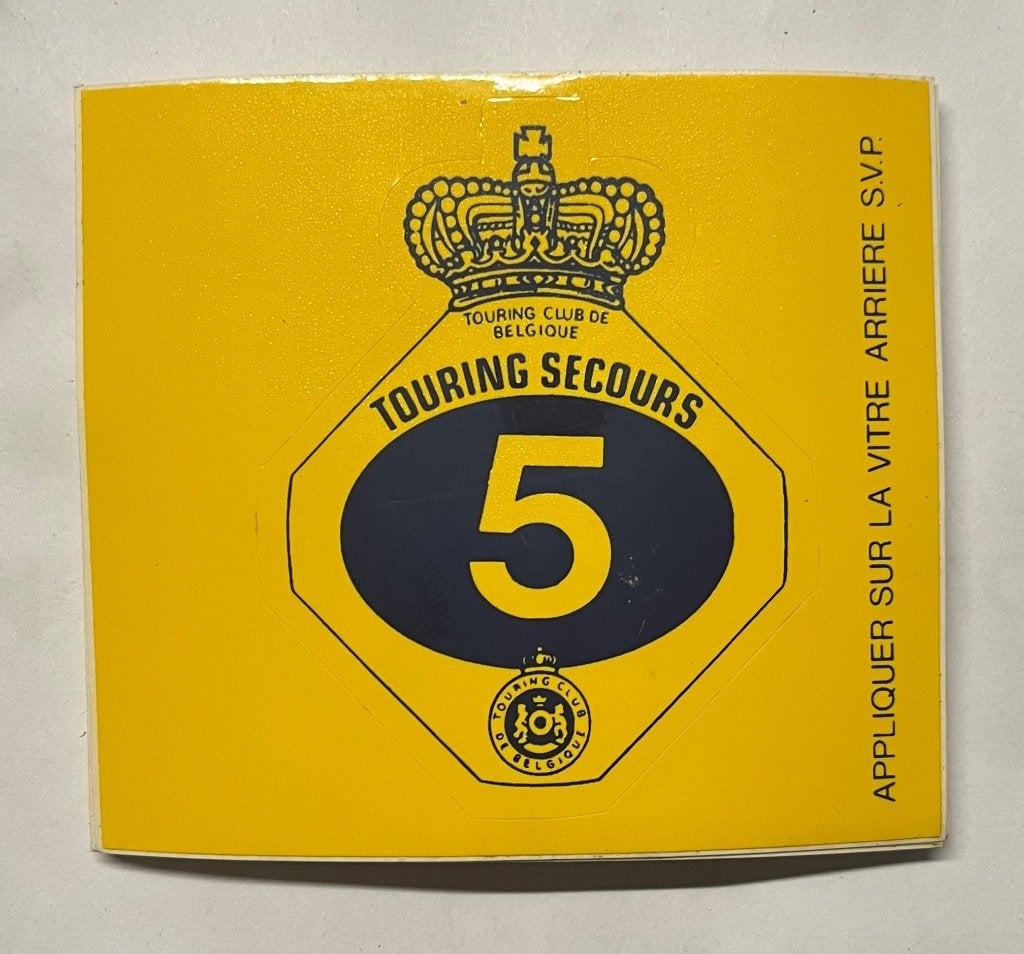 Série 8 Autocollants TOURING CLUB (5 à 40 ans), Enlèvement ou Envoi