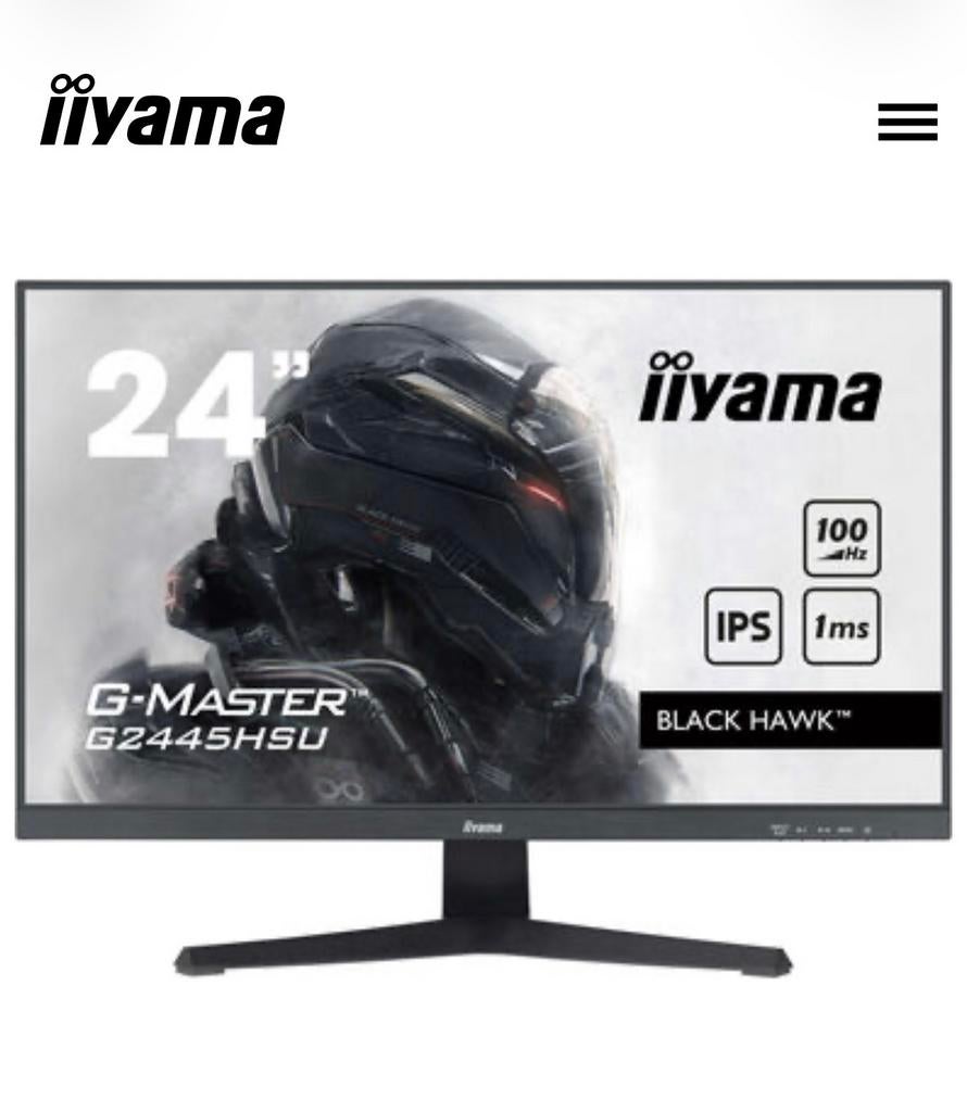 Écran iiyama 24 "pouce, Informatique & Logiciels, Moniteurs, Enlèvement, Comme neuf, Gaming