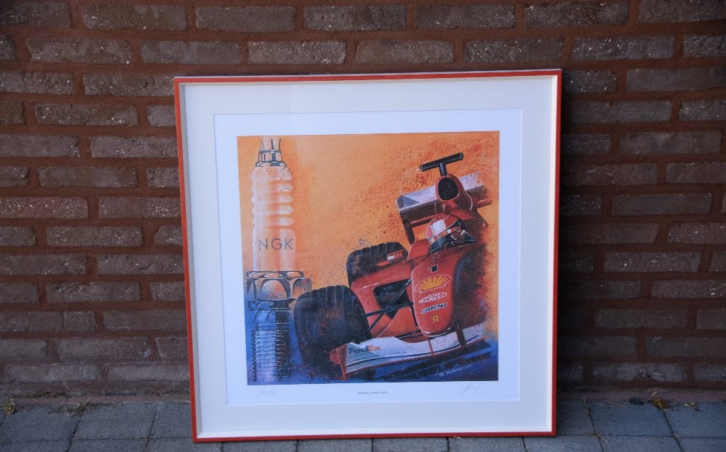 Ferrari schumacher reclamebord zeer zeldzaam 1/400, Enlèvement, Comme neuf, ForTwo