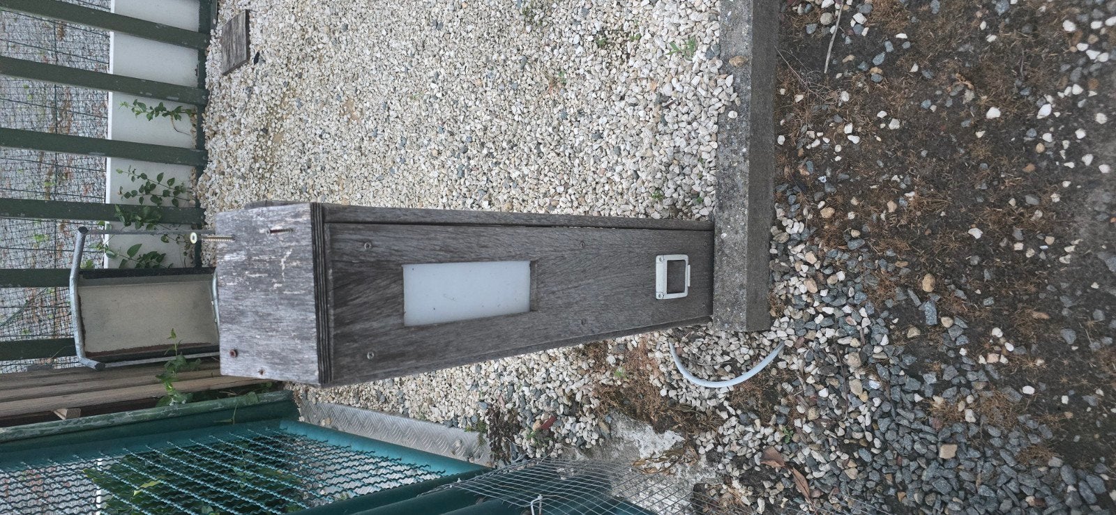 Tuinverlichting palen padouk, Ophalen