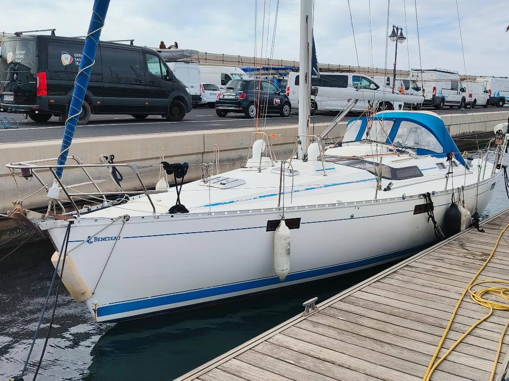 zeilboot Beneteau oceanis 390 bas& op LANZAROTE, Watersport en Boten, Ophalen, Gebruikt, Diesel, 9 tot 12 meter