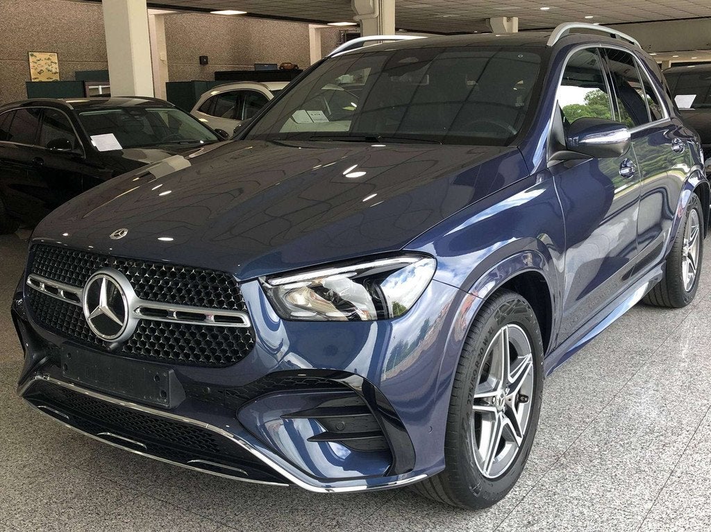 Mercedes-Benz GLE 350 de Plug-in Hybrid 4 Matic AMG Line Pre, Auto's, Automaat, Gebruikt, Zwart, Blauw