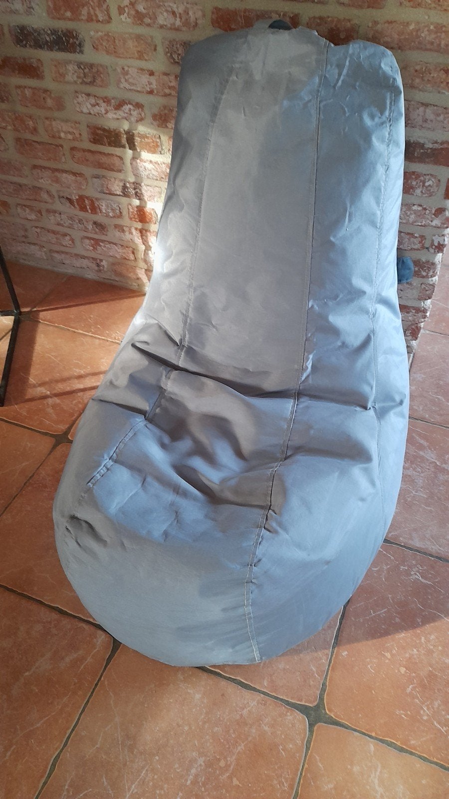 Pouf gris clair /siège en poire, Enlèvement, Gris, Pouf