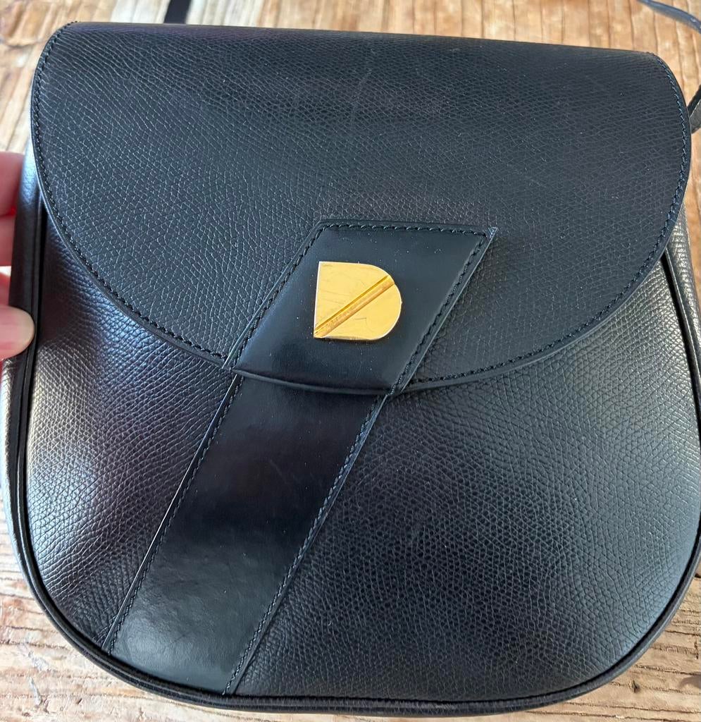 Delvaux vintage handtas, Overige merken, Gebruikt, Zwart, Ophalen of Verzenden