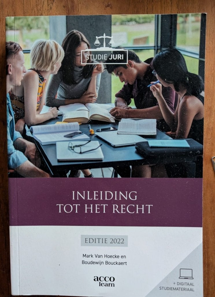ISBN 978-464148800 Inleiding tot het recht, Boeken, Ophalen of Verzenden, Zo goed als nieuw, Hoger Onderwijs, Mark Van Hoecke en Boudewijn Bouckaert