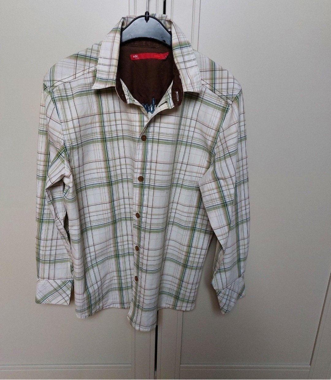 Heel mooi, dik katoenen hemd - Esprit - 12 jaar., Garçon, Enlèvement ou Envoi, Chemise ou Chemisier, Comme neuf