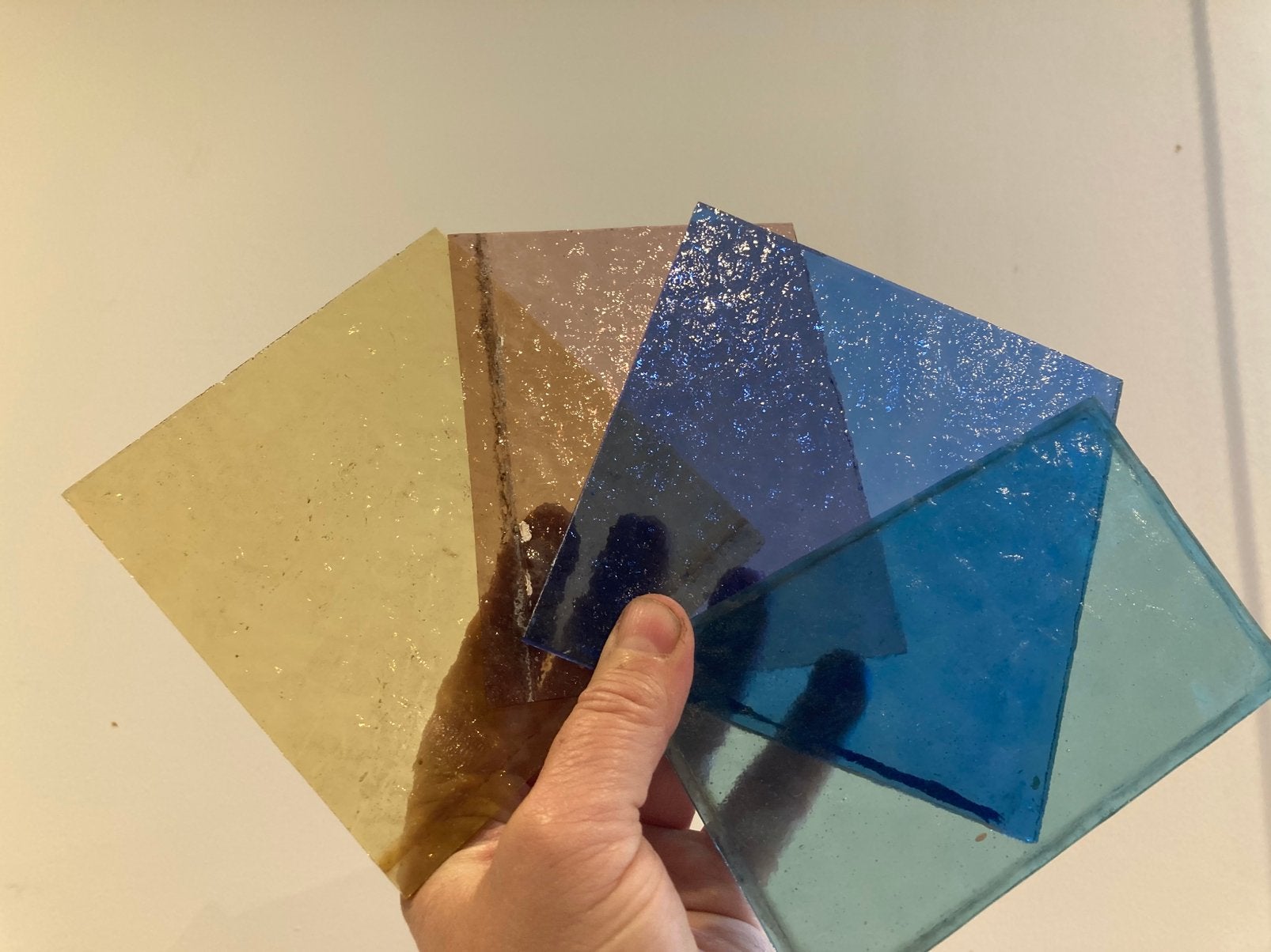 Glasplaatjes voor hobby glas in lood, Antiek en Kunst, Antiek | Glaswerk en Kristal, Ophalen of Verzenden