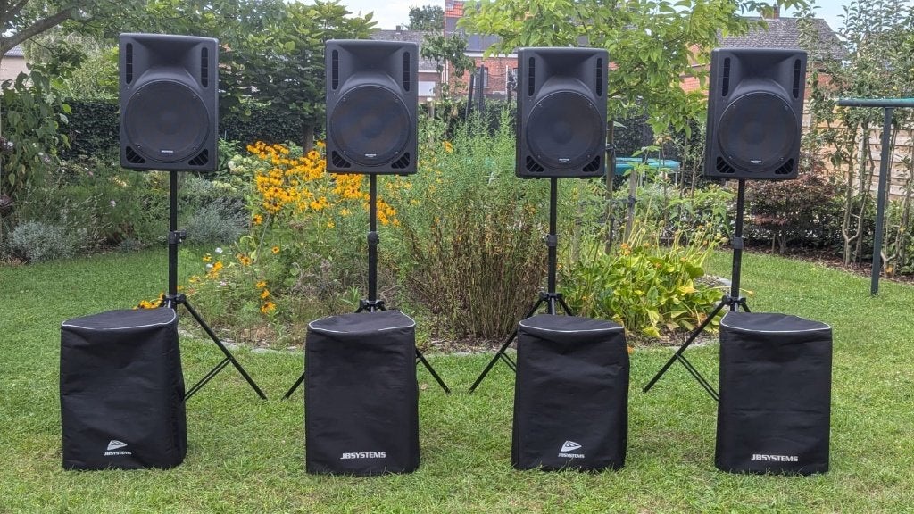 complete geluidsset JB Systems, Ophalen, Zo goed als nieuw, 120 watt of meer, Front, Rear of Stereo speakers