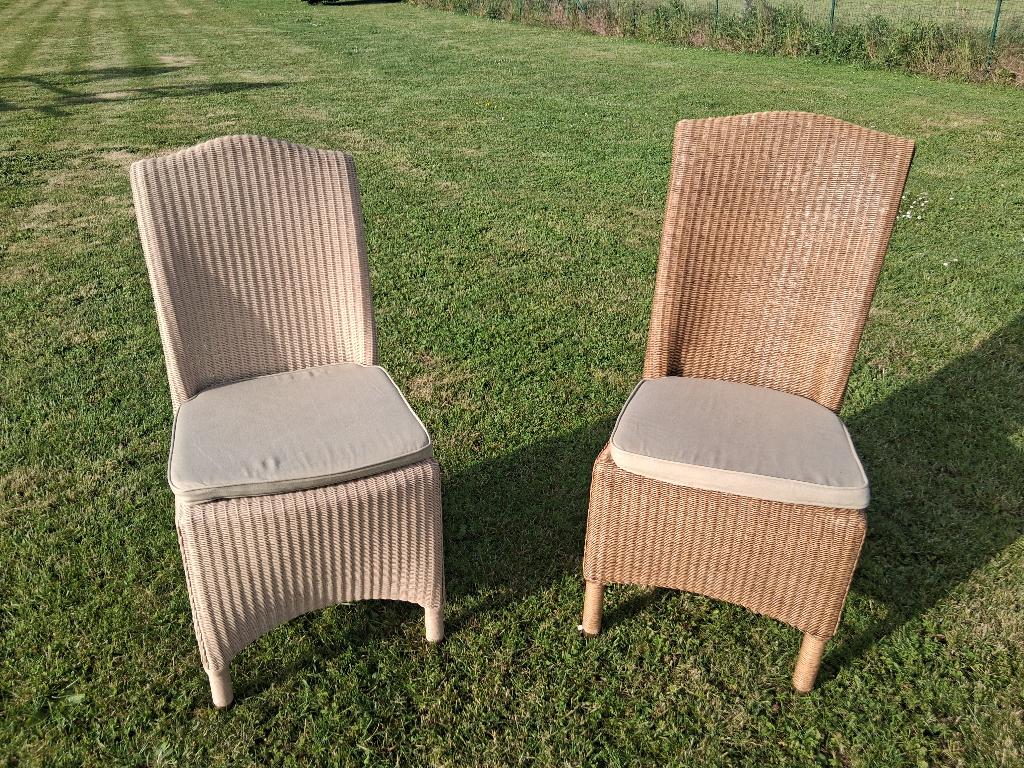 originele Lloyd Loom cottage-stoelen, Ophalen, Gebruikt, Rotan, Stapelbaar
