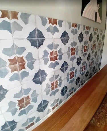 Vintage vloertegels - Peronda FS Farfalla Blue - 45x45 cm, Boeken, Hobby en Vrije tijd, Nieuw, Overige onderwerpen, Ophalen of Verzenden