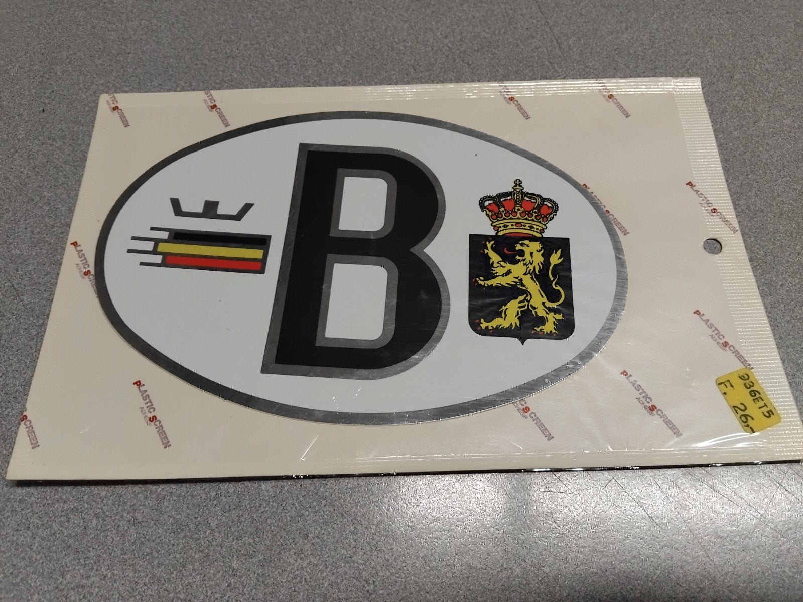autosticker belgie B, Ophalen of Verzenden