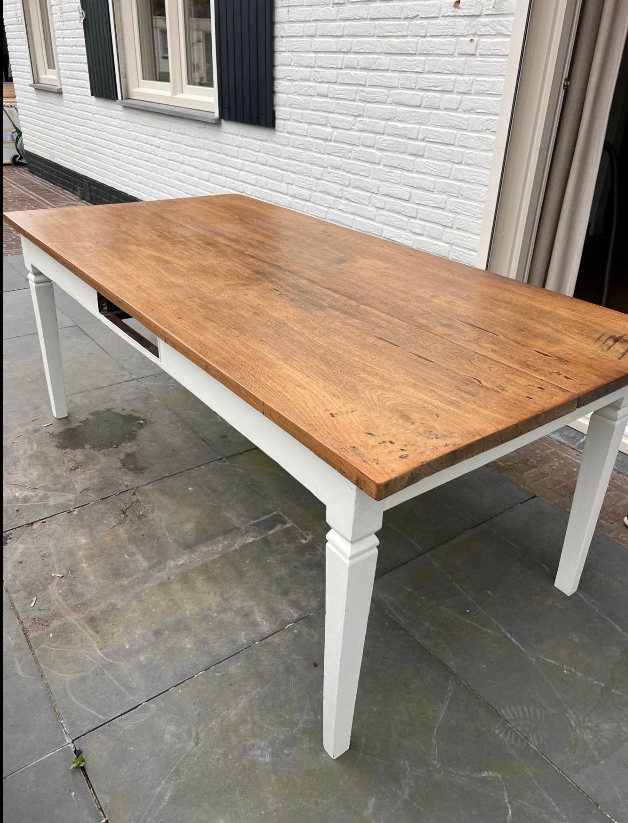 Riviera Maison table de salle manger 6/8 person, Comme neuf, Enlèvement, 50 à 100 cm, Landelijk/ Riviera Maison